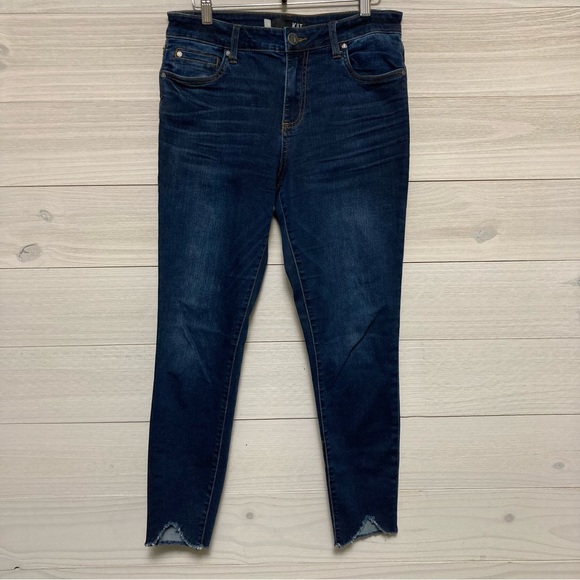 Kut from the Kloth Donna Curved Hem Ankle Skinny Jeans size 6 - Picture 2 of 11